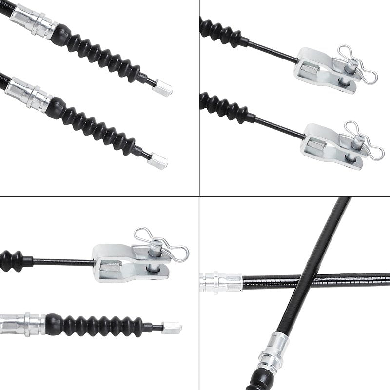 Roykaw Golf Cart Brake Cable Kit Compatible with Club Car DS 2000-up Gas & Electric, Brake Cable for Drive & Passenger Side, w/Mounting Component, OEM# 102022101, 1019907