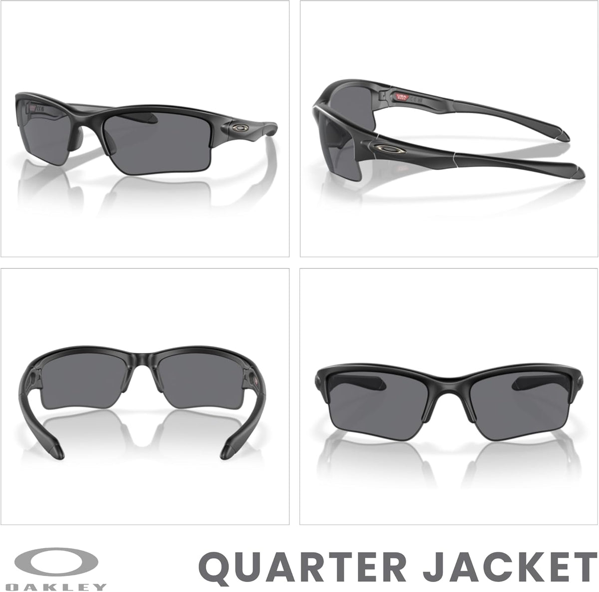 OAKLEY Quarter Jacket OO9200 Sunglasses For Juniors+ Bundle Accessory Leash Kit, Microfiber Pouch