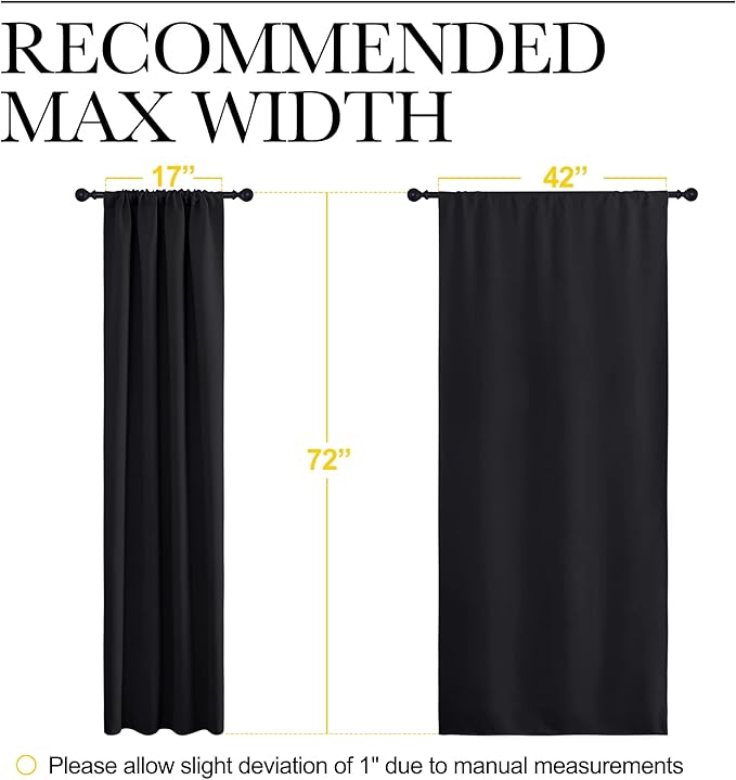 NICETOWN Living Room Blackout Shades