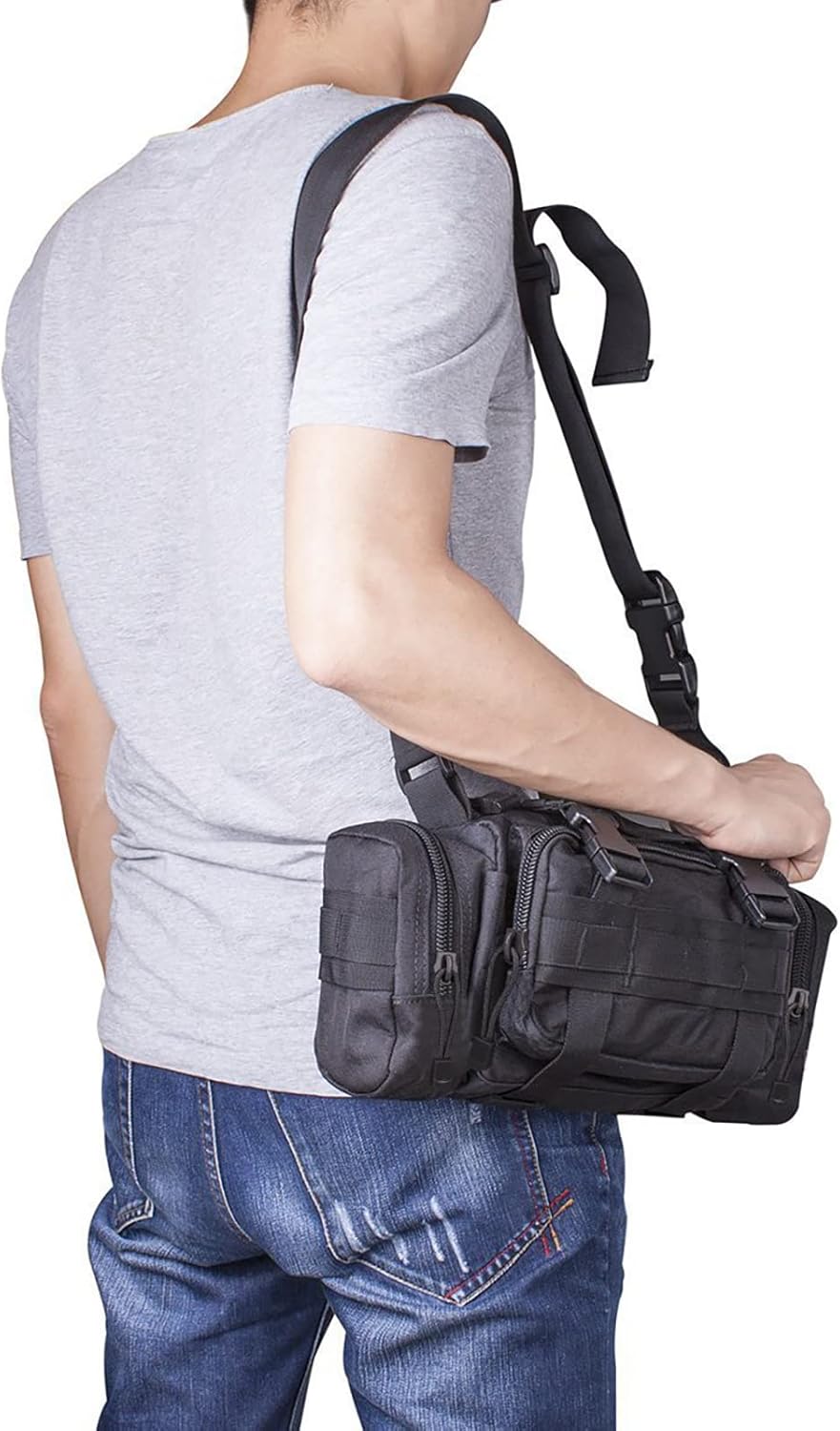 Tactical Waist Pack - G4Free Small Fanny Sling Bag with Hand Carry Handle