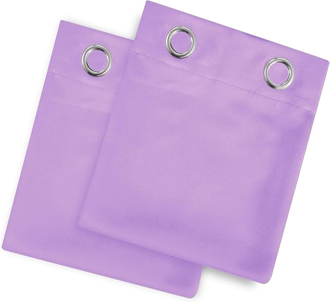 LEMOMO Blackout Curtains 52 x 45 inch Lavender Curtains Set of 2 Panels/Thermal