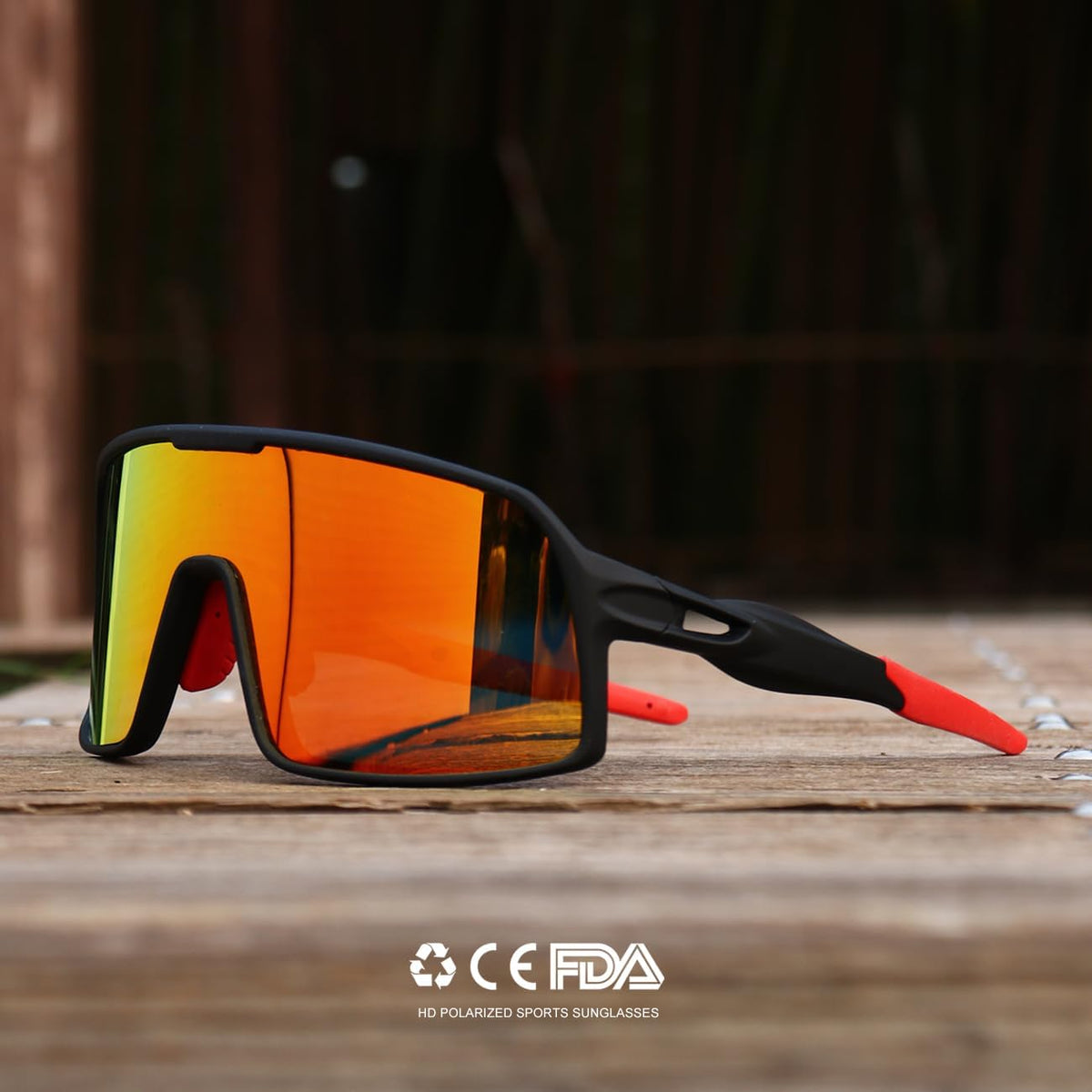 SEKKAF Polarized Sports Sunglasses - UV Protection Cycling Glasses for Men & Women | Ideal for Outdoor Activities