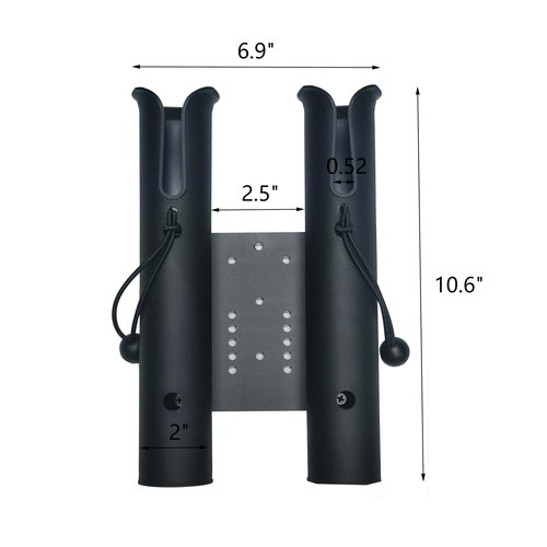 Fishing Rod Holder for Bike, Cart, Camping Carts,Scooter, Motorcycle, ATV & Beach Car