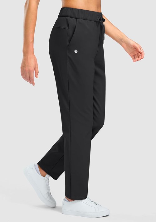 G Gradual Women's Fleece Lined Golf Pants - Water Resistant & Warm | 27.5"/29" with 3 Pockets