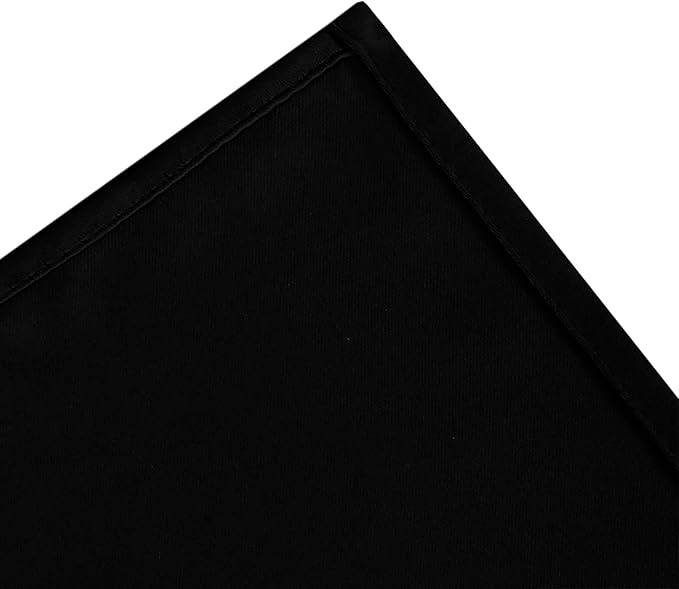 LEMOMO Blackout Curtains 66 x 72 Inch Long Black Curtains Set of 2 Panels Room