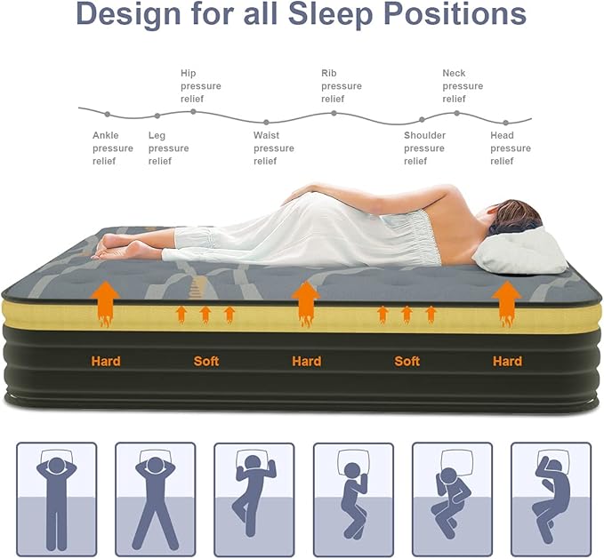 Elfreda RV King Mattress, 12 inch Pillow Top Pocket Spring Hybrid RV Mattress, Memory Foam Innersprings Medium Firm，Supportive Pressure Relief 80''x72 Camper in a Bag