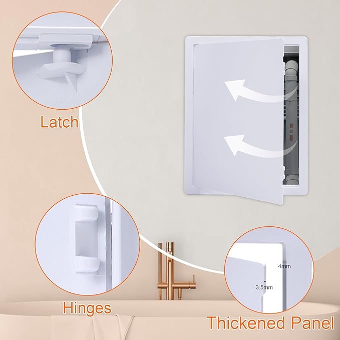Suteck Plumbing Access Panel for Drywall Ceiling 12 x 16 Inch Reinforced