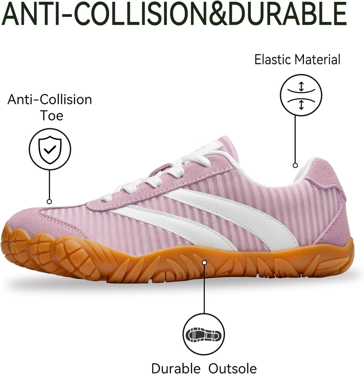 Barefoot Shoes | Women's Casual Sneakers with Wide Toe Box & Zero Drop Design - Lightweight & Breathable