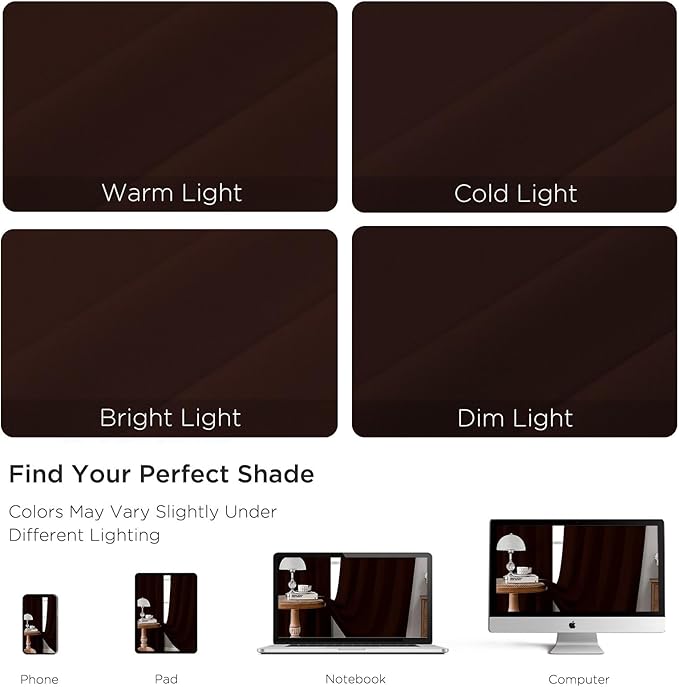 CUCRAF Blackout Curtains 90 inch Length 2 Panels Set, Rod Pocket Room Darkening