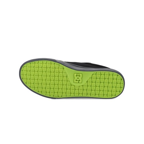 DC Men's Anvil Casual Skate Sneaker, Black/Lime, 7