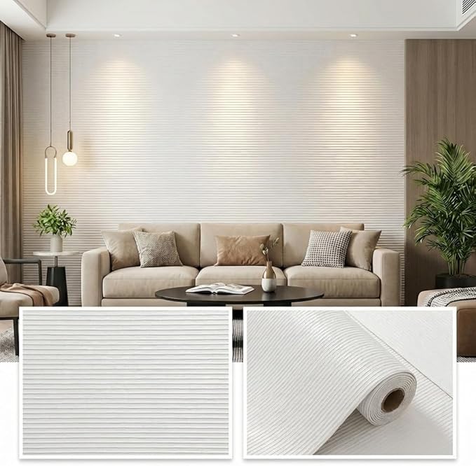 3D Wall Panels Peel and Stick – 15.74" x 236" PVC Faux Texture Wall Covering