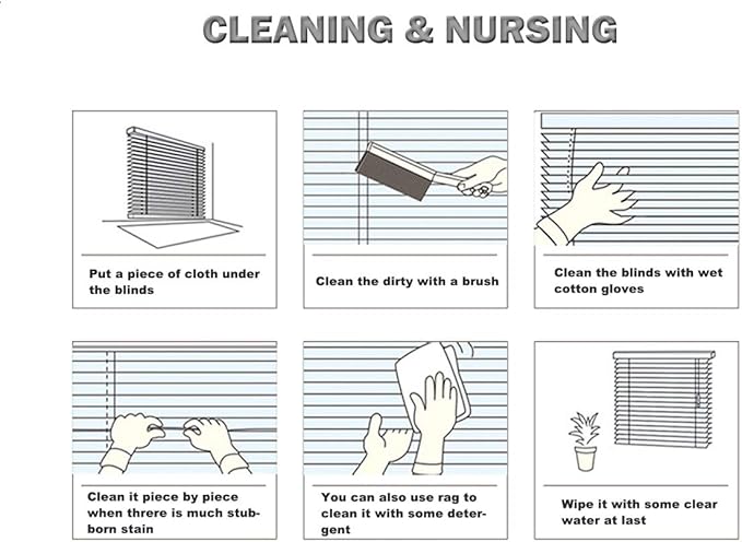 YIIBAII Mini Blinds Suitable for 24" W x 64" H Windows 1" Aluminum Horizontal