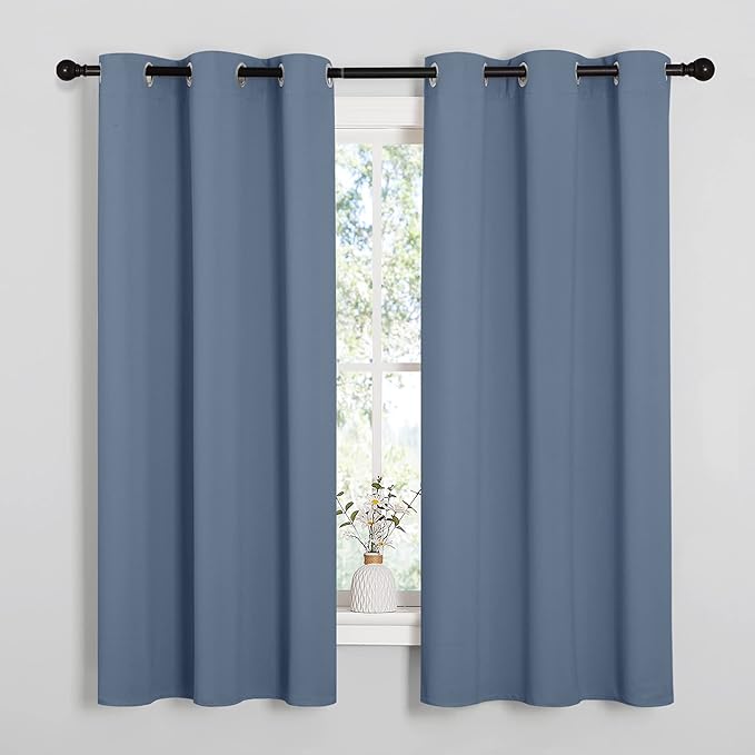 NICETOWN Home Fashion Thermal Insulated Solid Grommet Blackout Window Treatment