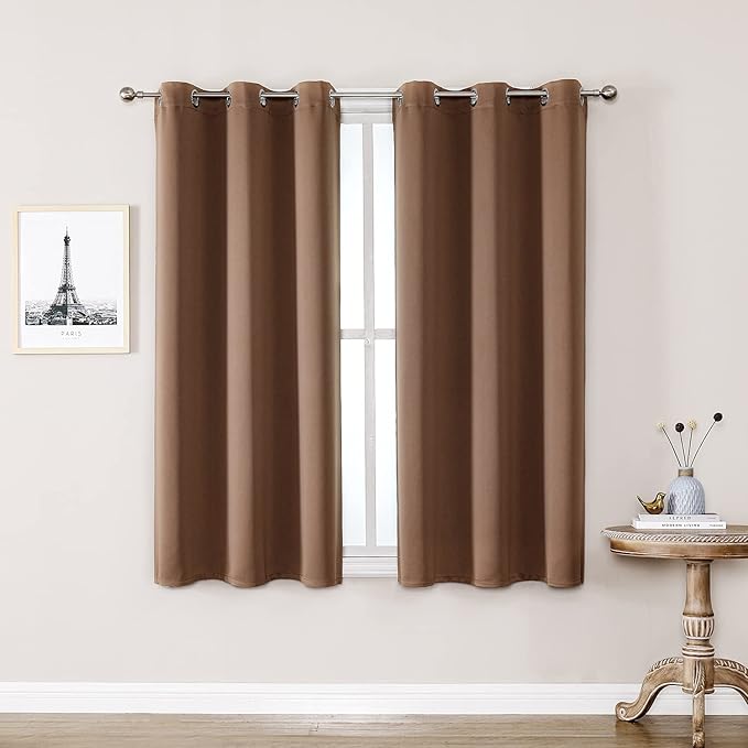 ChrisDowa Small Window Curtains 40 inches Long