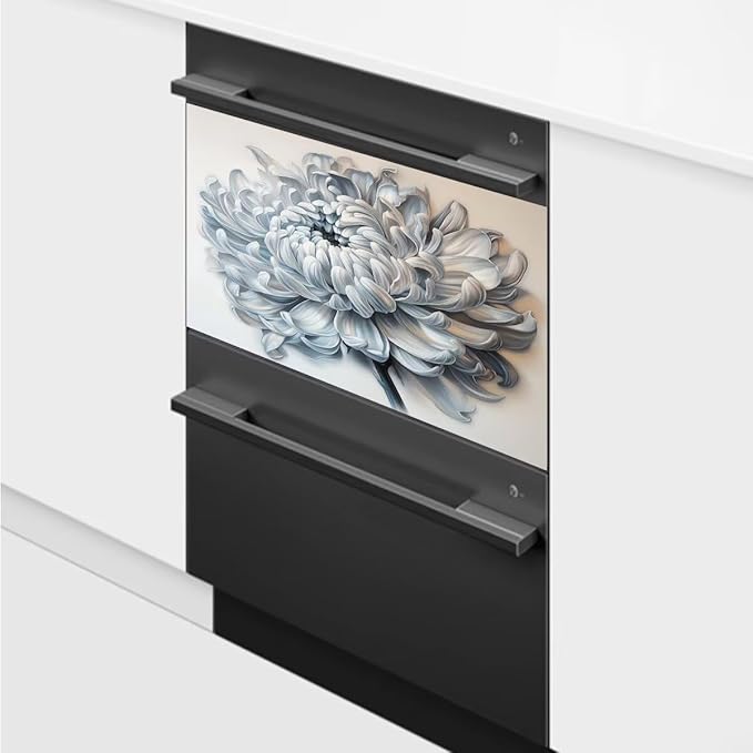 Blooming Flower Dishwasher Magnet Cover Kitchen Dishwasher Sticker, Simplicity Decorative Dishwasher Magnetic Panel Decal 23x17inch
