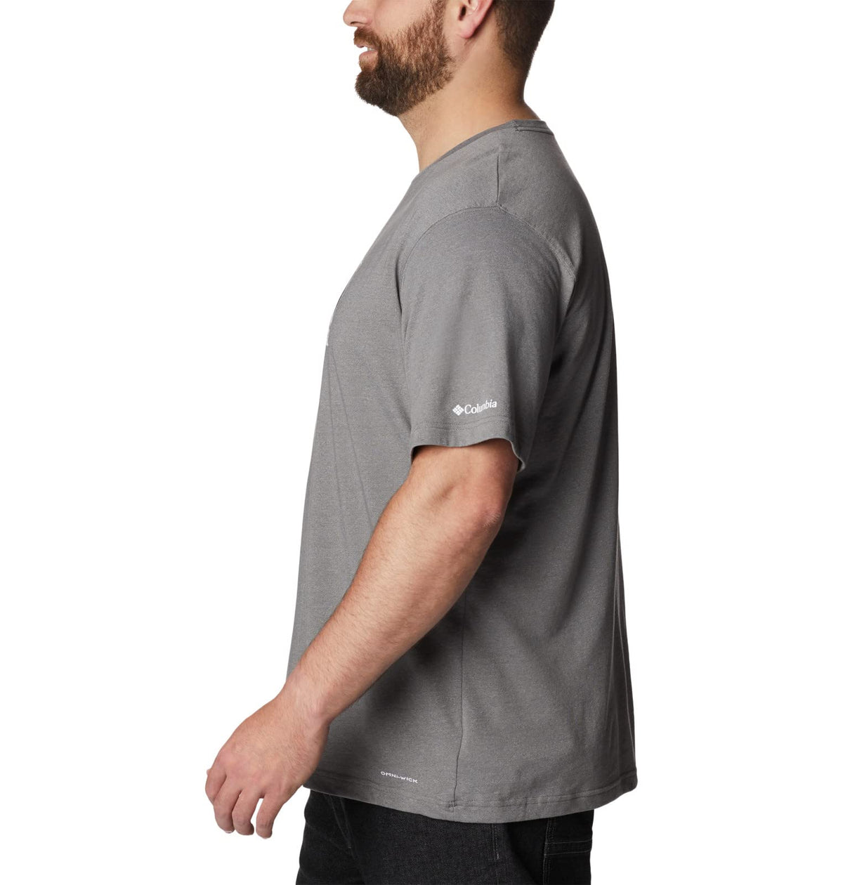 Columbia Men's Thistletown Hills Graphic Short Sleeve, City Grey Heather/Hikers Graphic, 2X Big