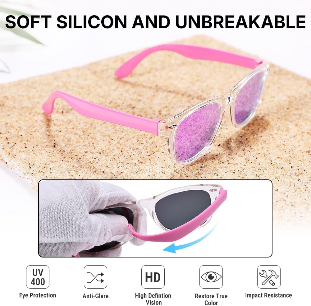 Pro Acme Kids Polarized Sunglasses - Flexible TPEE Frame Shades for Toddlers Ages 3-12