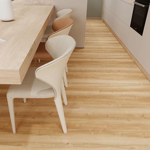 Wood Grain Peel and Stick Floor Tiles – 11.8” Width, Full Roll Length of 118" –