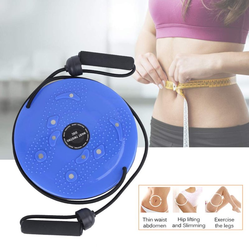 Twisting Disc Board, 25cm Waist Trainer for Fitness & Slimming, Exercise Twist Board with Pull Rope for Aerobic Workouts