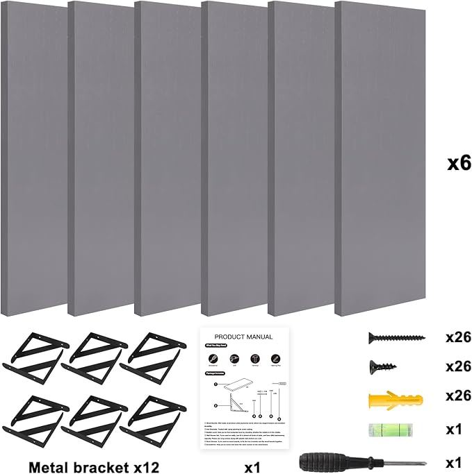 YGEOMER 16.5 Inch Floating Shelves