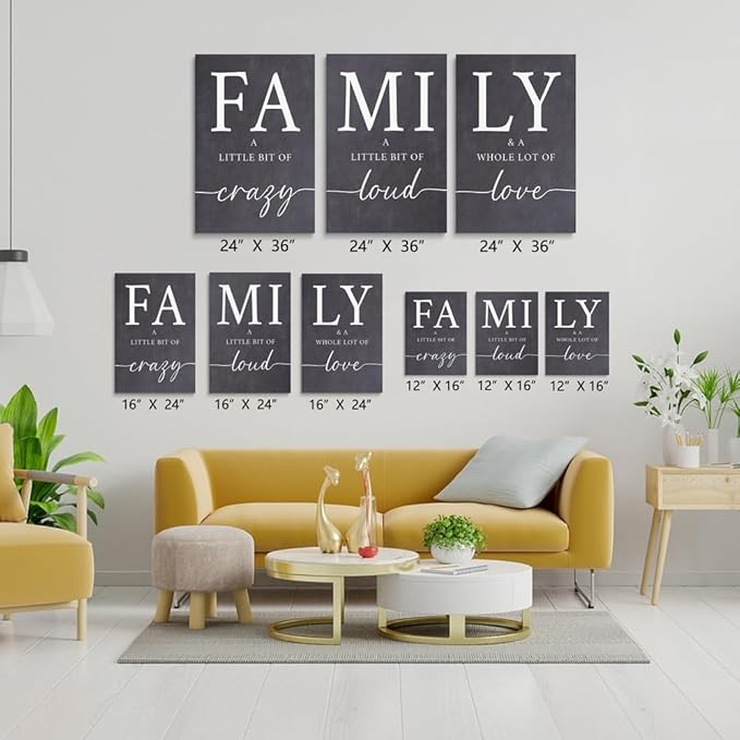 GUBIYU Gray Home Wall Art for Living Room Dining Room Pictures Wall Decor