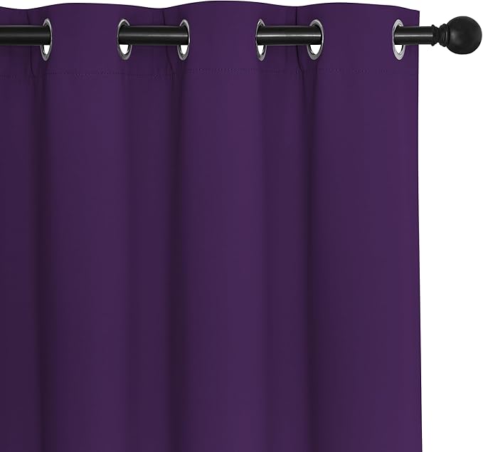 NICETOWN Royal Purple Blackout Curtains