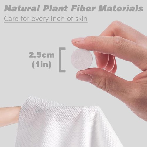 Compressed Towels Travel Size | Hypoallergenic Cotton Wet Wipes for Sensitive Skin | Unscented Face & Body Cleansing Cloths for Adults & Baby | Portable Gym Camping Makeup (White-240, M)