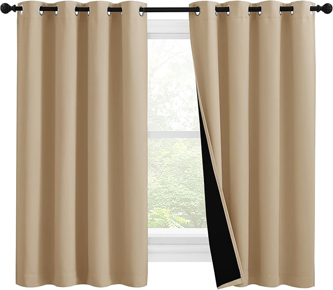 NICETOWN Cold Reducing Curtains, Bedroom Full Blackout Curtain Panels, Great Job