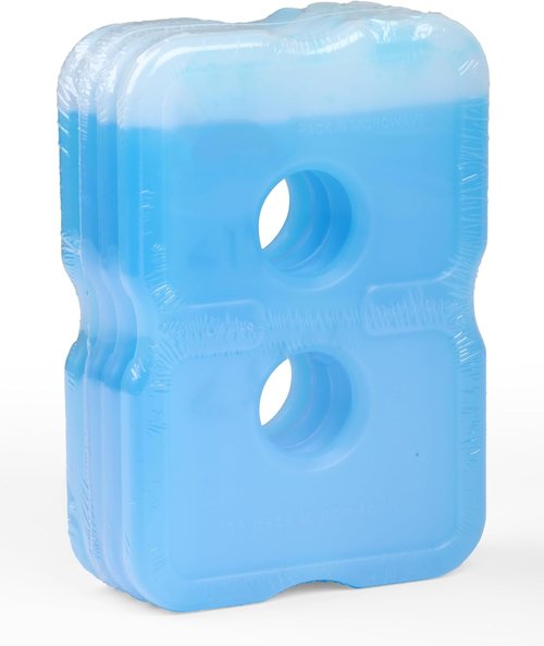 HOTOR Reusable Ice Packs - Slim, BPA-Free Gel Packs for Coolers & Lunch Boxes | 4 Pack Set