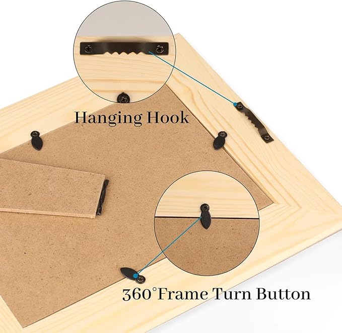 Tavisto Halloween Themed 5x7 Picture Frame Spooky Spider Web Wooden Photo Frames for Tabletop Display Wall Mounting Fits 5x7 Pictures Home Office Decor