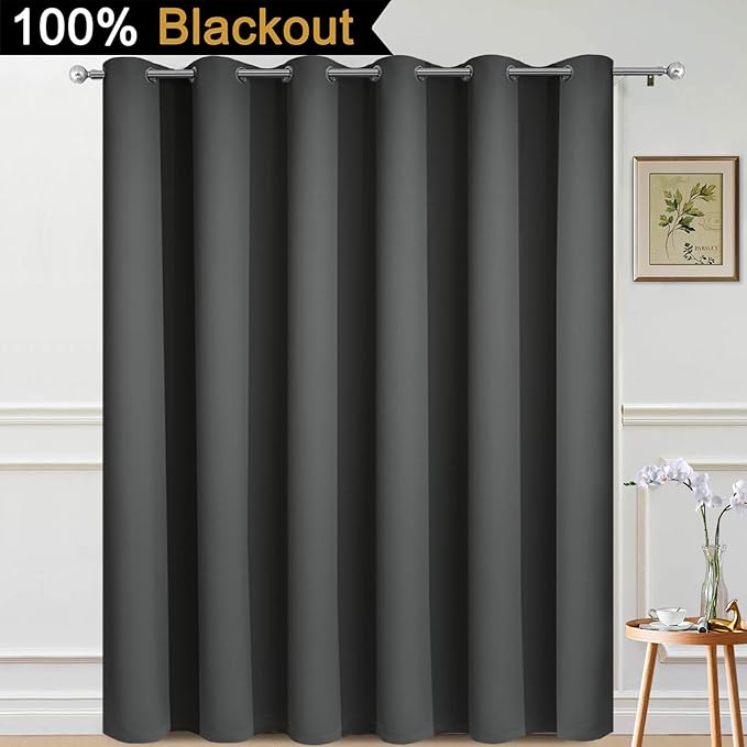 Yakamok Extra Wide Blackout Full Shading Curtains
