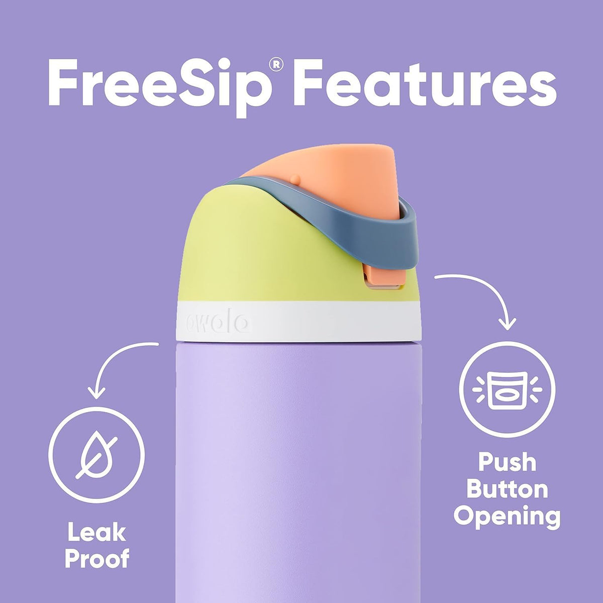 Owala FreeSip Insulated Stainless Steel Water Bottle - 32 oz BPA-Free | Perfect for Sports & Travel