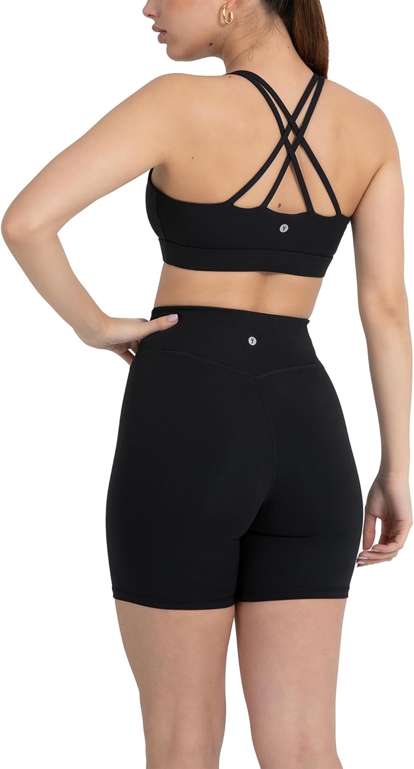 YITTY UltraLuxe High Waist Biker Shorts - Squat Proof, Tummy Control | 3''/6'' for Yoga & Workout