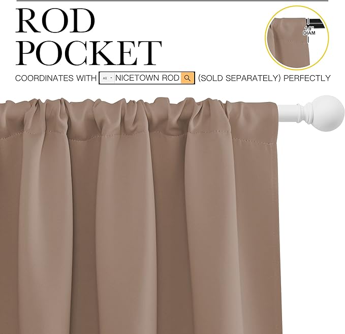 NICETOWN Kids Blackout Curtain Panels