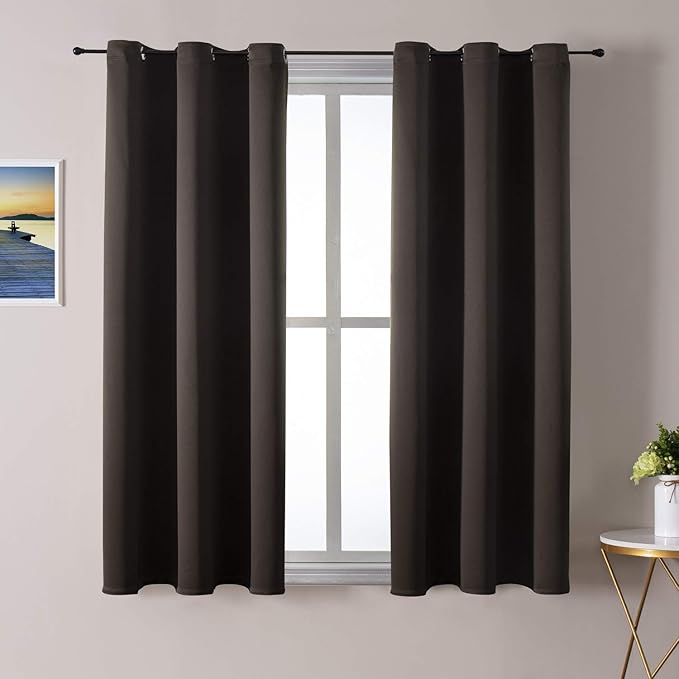 ChrisDowa Brownout Curtains 48 inches Long
