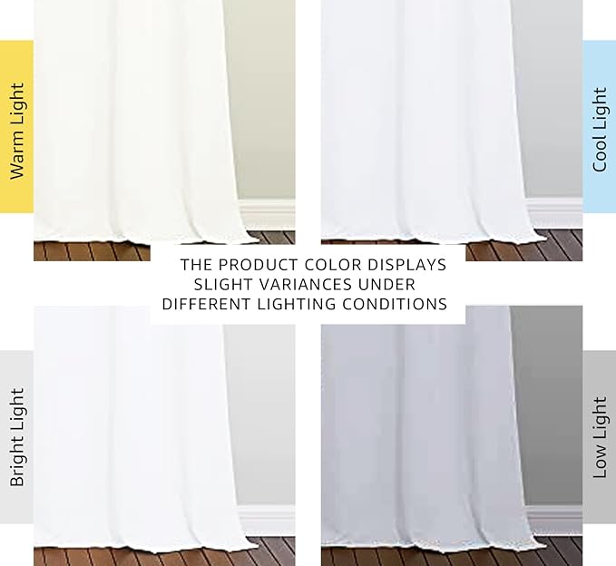 NICETOWN Solid Window Curtain Panels, 42 x 90