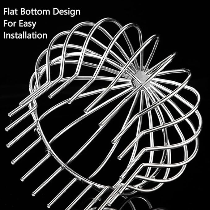 Gutter Guard 304 Stainless Steel Filter Strainer Fits for Round Downspout, Stops Leaves Seeds and Other Debris Gutter Cleaning Tools, 2 Pack, 175 * 194mm