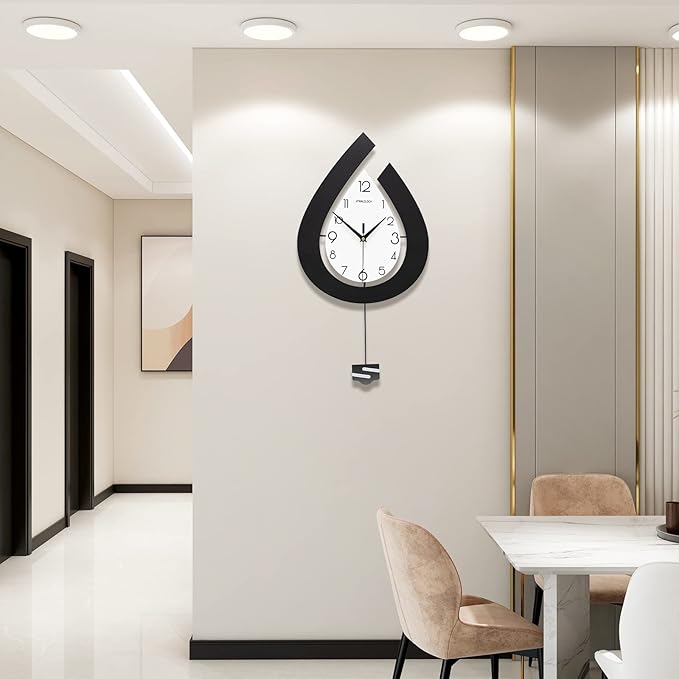 Large Decorative Wall Clock for Living Room Decor Big Pendulum Modern Wall