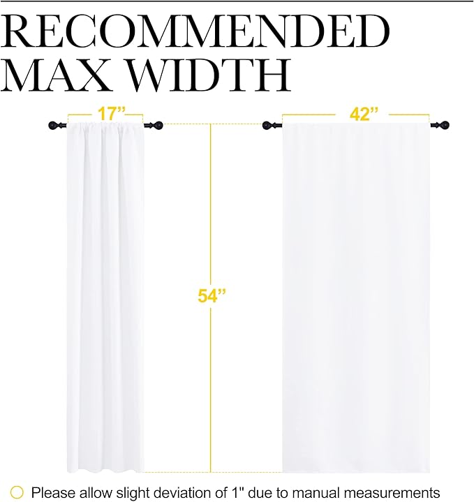 NICETOWN Kitchen Curtains, Short Home Decoration Curtains & Drapes, Small