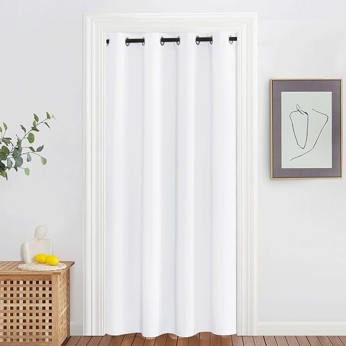NICETOWN White Room Darkening Curtain 78 inch Length