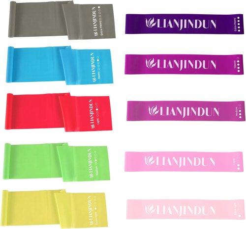 lianjindun 10 Pcs Professional Resistance Bands