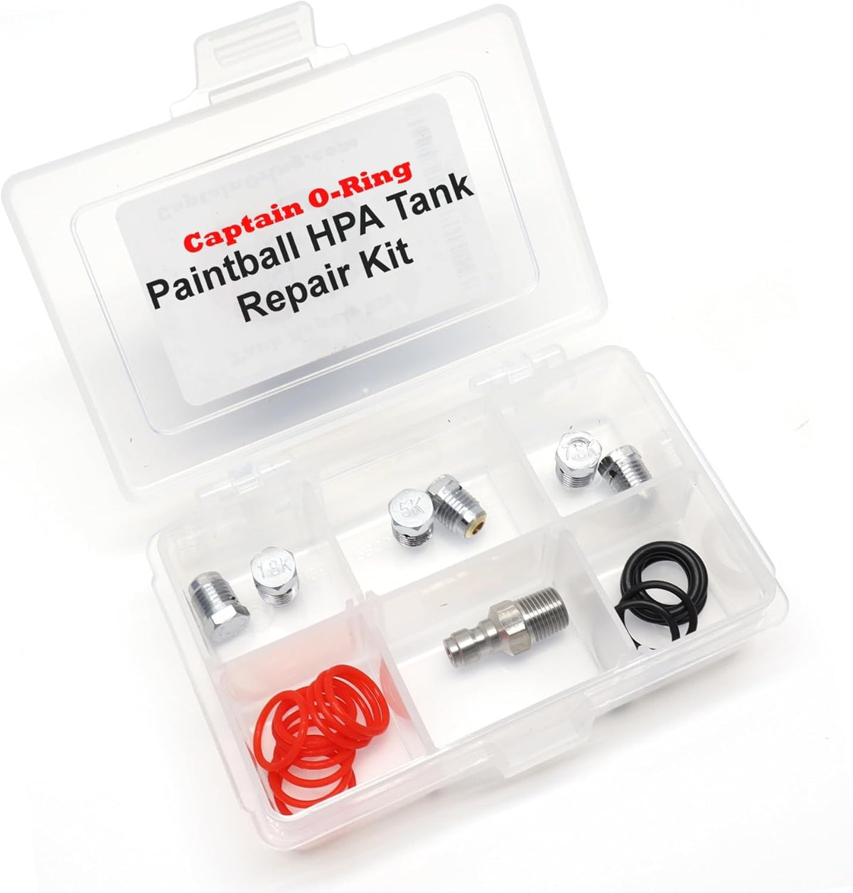 Paintball Tank Repair Kit - Captain O-Ring with Burst Disks & O-Rings