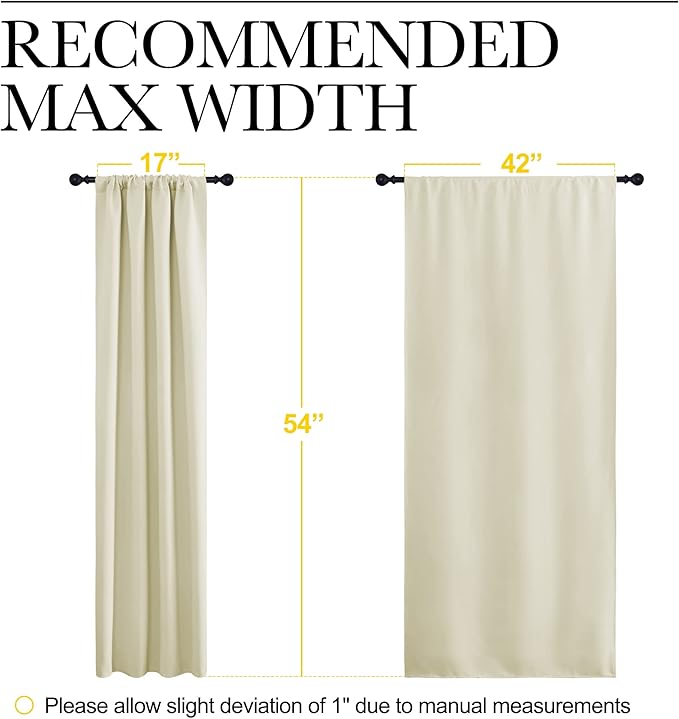 NICETOWN Kitchen Curtains, Short Blackout Curtains & Drapes, Home Decoration