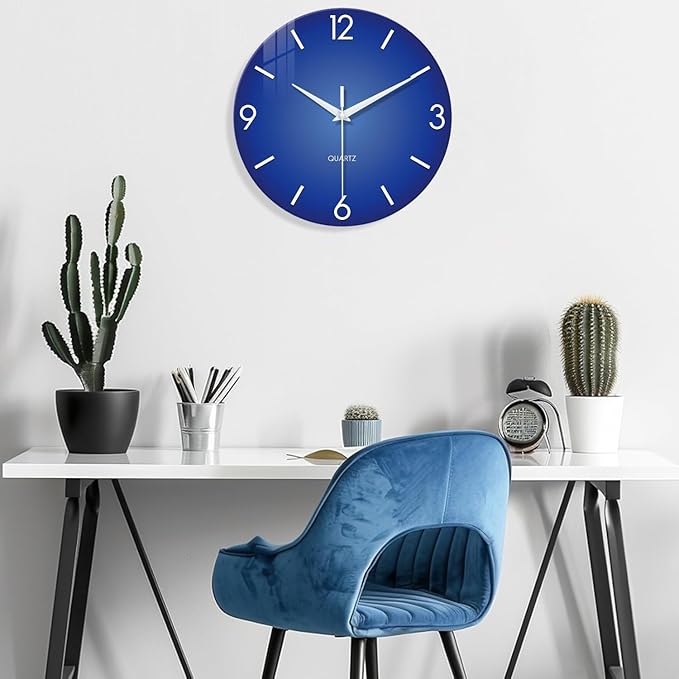 XFM Modern Wall Clock 16 Inch Silent Non-Ticking Wall Clocks Battery Operated