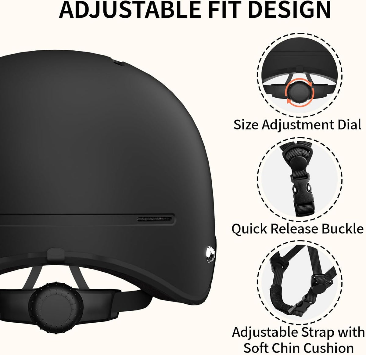 Skiennix Bike Helmet - Adjustable Safety Certified Cycling Helmet for Men & Women | Ideal for Scooters, Skateboards, and Road Bikes
