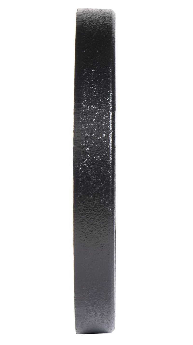 Signature Fitness Deep Dish 2-Inch Olympic Cast Iron Weight Plates with E-Coating, Black