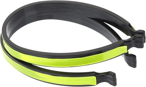 2Pcs Yellow Ankle Cuffs, Outdoor Recreation Cycling Trouser Clip Cycling Ankle, Safety Band Reflective for Bicycles Clip, Pant Leg Cuff Clip Bikes Cycling Equipment Trouser Wrap Clip Reflective Gear