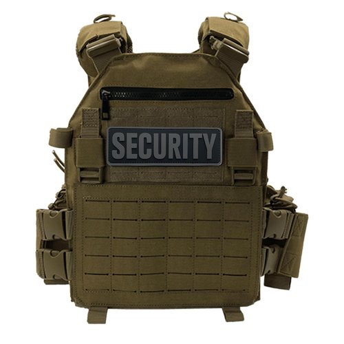 uuKen 3Pcs Gray Security Patch for Vest Jacket Hat Cap Backpack Bag with Hook Fastener Back (3 Pack, 1Pcs 4" x 1.4", 1Pcs 6" x 2", and 1Pcs 8.5" x 3")