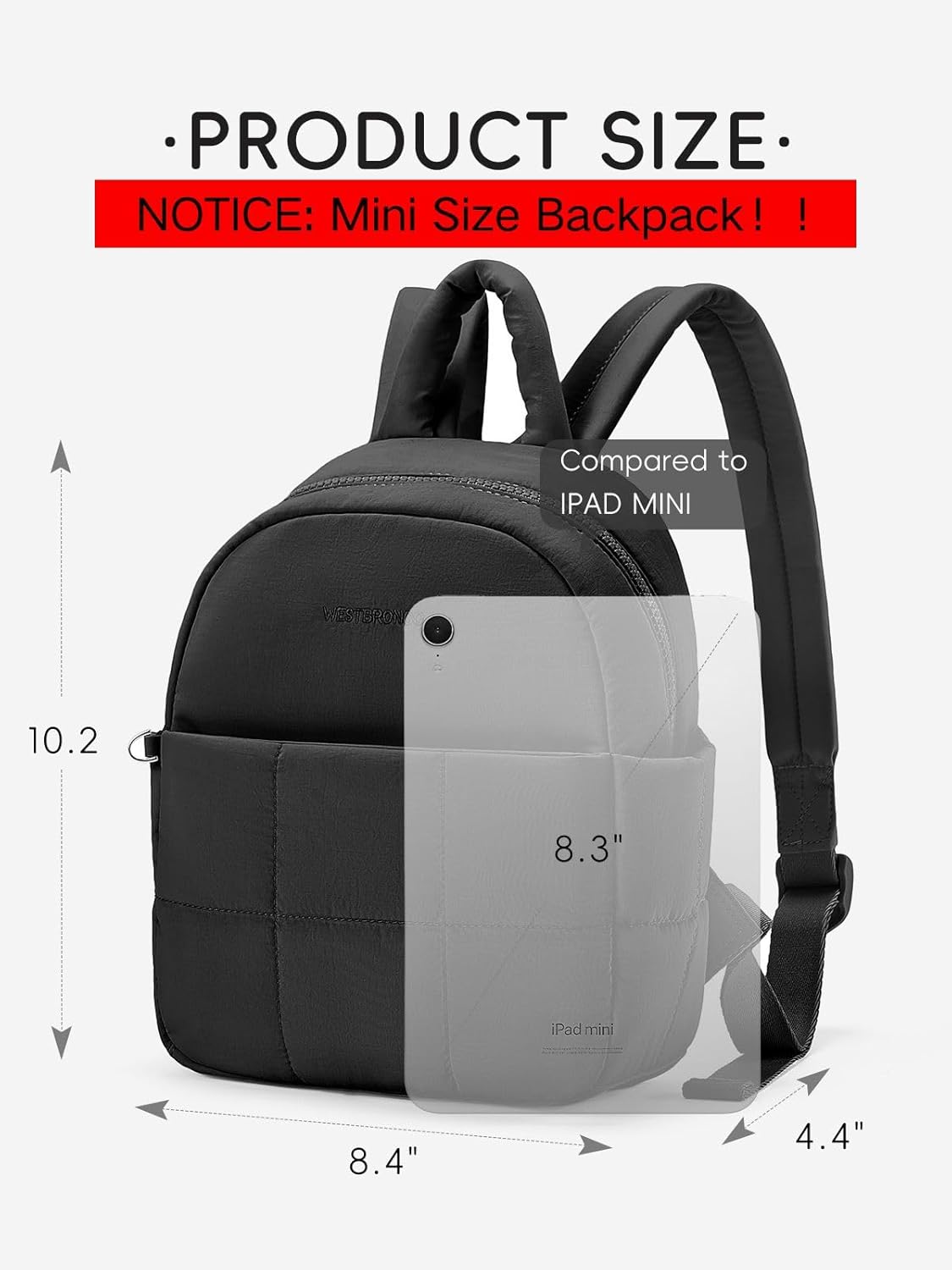 Westbronco Mini Backpack - Lightweight Nylon Purse for Women | Perfect for Travel & Daily Use