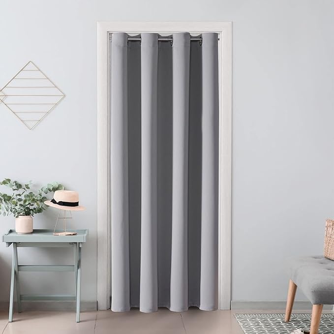 ChrisDowa Blackout Door Curtains
